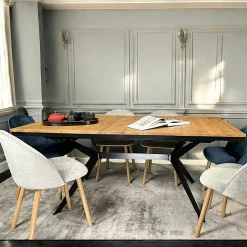 Tables À Manger Rectangulaires|Tables À Manger En Bois|PALERME Table rectangulaire extensible en chêne huilé 180 cm