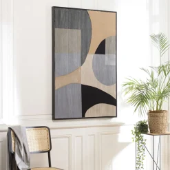 Tableaux / Toiles| Tableau design formes géométriques superposées 83 x 123 cm