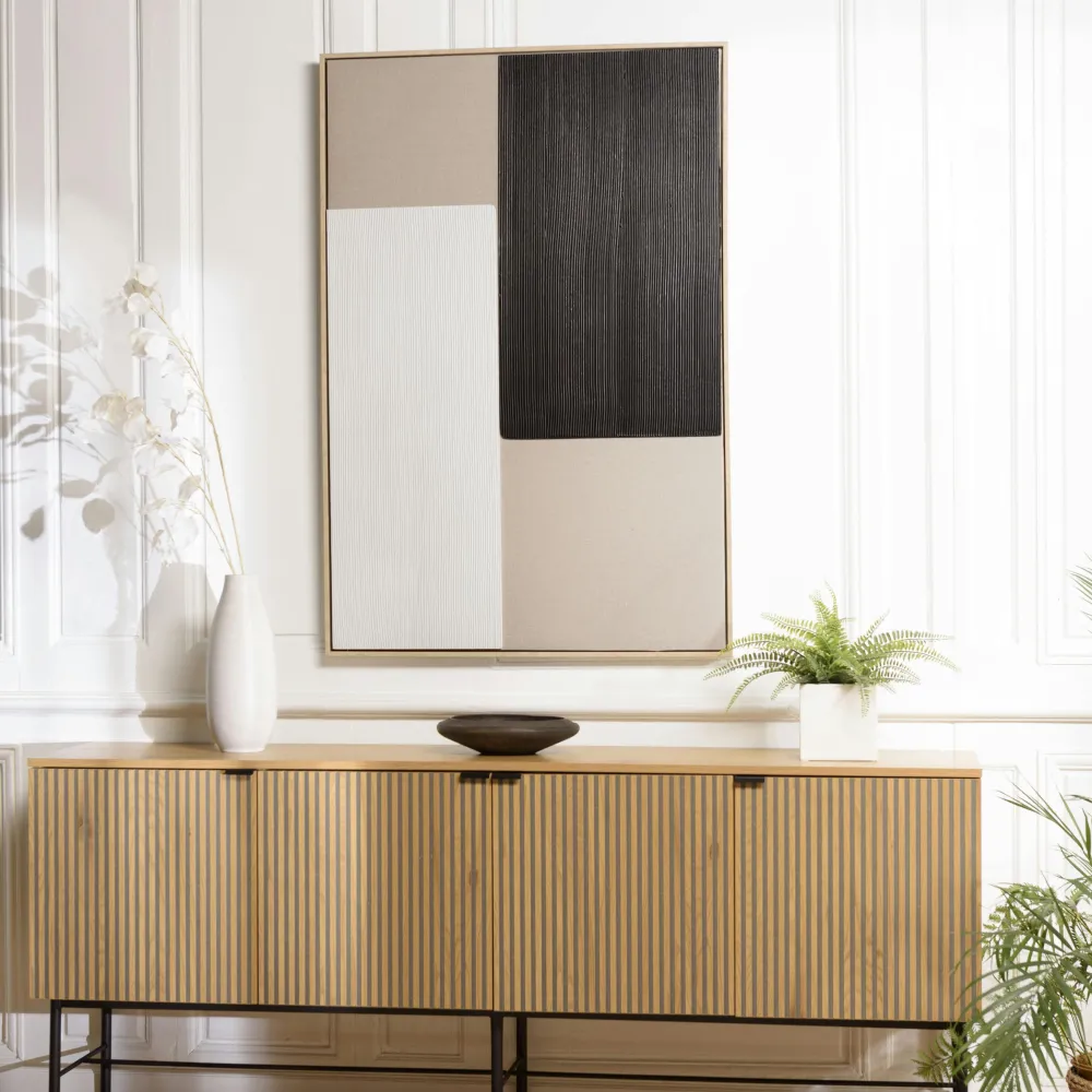 Tableaux / Toiles| Tableau design formes géométriques superposées 83 x 123 cm