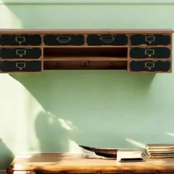 Univers Déco·Vintage|Meubles De Salon·Etagères Murales|LAMPHUN Tableau mural vintage déco 2 portes