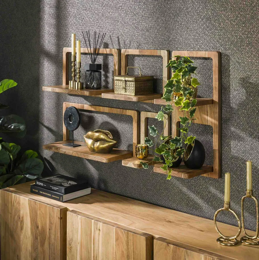 Univers Déco·Vintage|Meubles De Salon·Etagères Murales|LAMPHUN Tableau mural vintage déco 2 portes