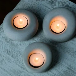 Tableaux / Toiles| Tableau rond zen beige et bois – nature abstraite (set de 4)