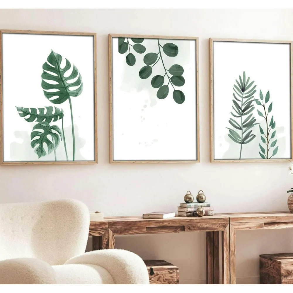 Tableaux / Toiles| Tableau végétal minimaliste – détail feuillage ( lot de 3)