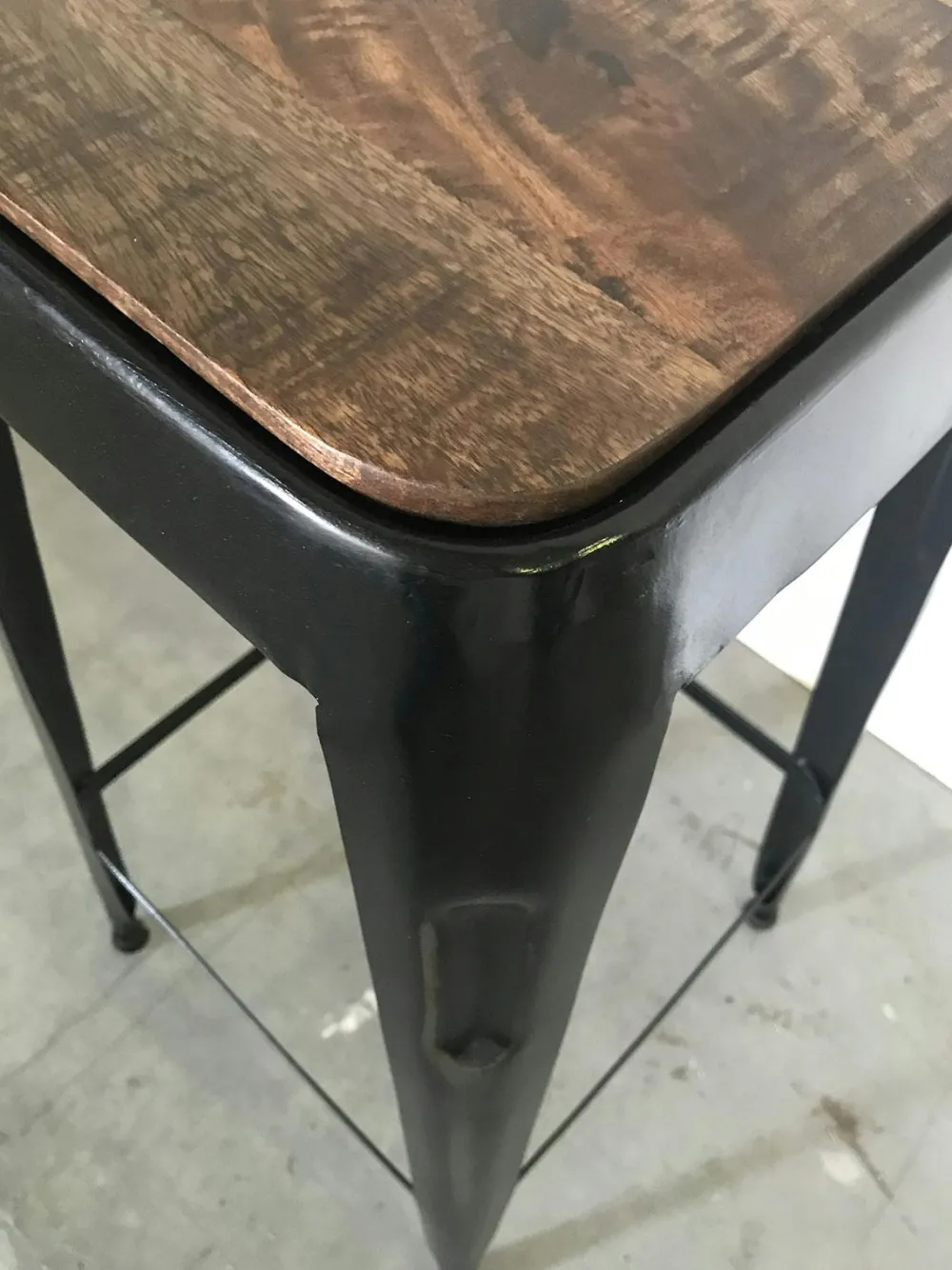 Chaises De Bar Industrielles|LEEDS Tabouret de bar bleu (lot de 2)