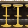 Univers Déco·Loft Industriel|Chaises De Bar Industrielles|LEEDS Tabouret de bar réglable métal jaune (lot de 2)