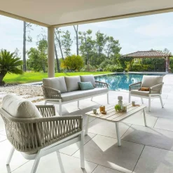 Univers Déco·Scandinave Hygge|Meubles De Salon·Poufs| Tabouret fourrure grise synthétique