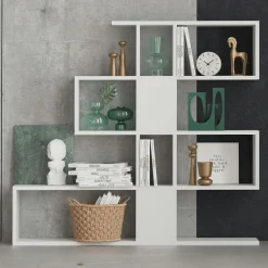 Meubles De Salon·Etagères Murales|Meubles De Rangement·Etagères Murales|MARFA Étagère murale blanche avec retour (lot de 2)