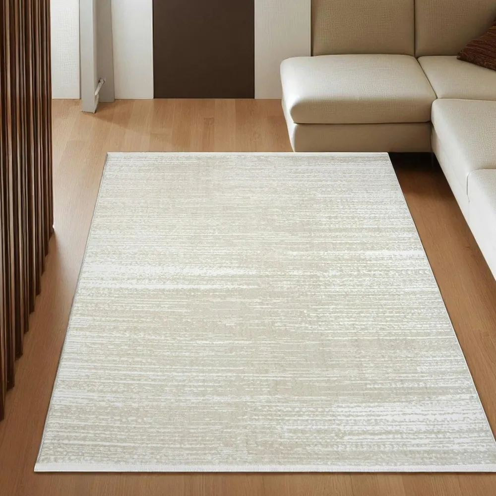 Tapis|Textile·Tapis|ISTANBUL Tapis beige – effet texturé, 140x200 cm