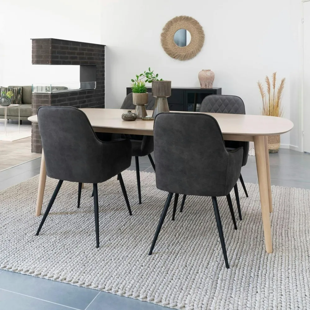 Tapis|Textile·Tapis|FEZ Tapis blanc ivoire en laine tressée main 160x230 cm