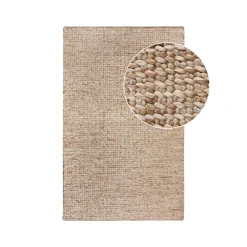 Tapis|Textile·Tapis|FEZ Tapis bohème rectangulaire en jute et coton tressé main 200x300 cm