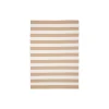 Tapis|Textile·Tapis|MENDOZA Tapis d'extérieur écoresponsable - rayures beige/blanc