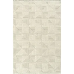 Tapis|Textile·Tapis|ISTANBUL Tapis gris foncé – motif carré, 120x180 cm