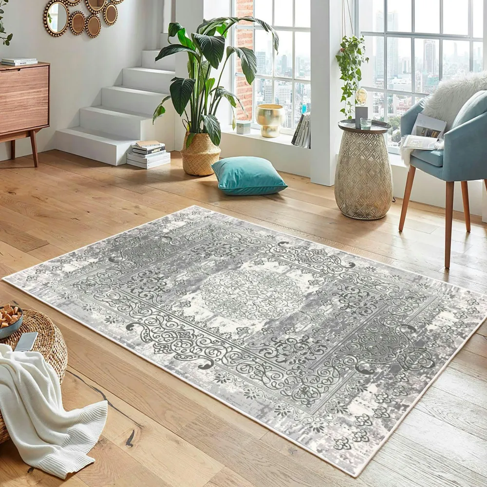 Tapis|Textile·Tapis|ISTANBUL Tapis oriental gris patiné – vintage, 160x230 cm