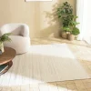 Tapis|Textile·Tapis| Tapis rectangulaire 200 x 290 cm laine tressage naturel