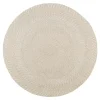 Tapis|Textile·Tapis|MENDOZA Tapis rond d’extérieur en plastique recyclé Ø180 cm - teinte sable
