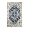 Tapis|Textile·Tapis|FEZ Tapis vintage bleu à motifs traditionnels 200x300 cm