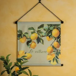 Tableaux / Toiles| Toile kakemono citrons 50x50 cm