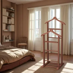 Meubles De Chambre·Valets De Chambre|SITIA Valet de chambre bois clair avec plateau vide-poches