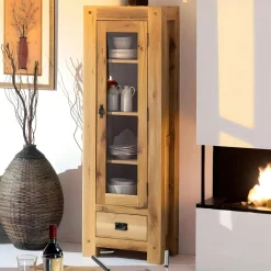 Vaisseliers En Bois|Vaisseliers En Bois|Fjord Vitrine salon chêne massif